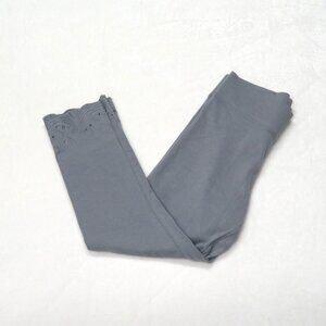 HUE Fashion Cotton Capri Leggings Gray XS